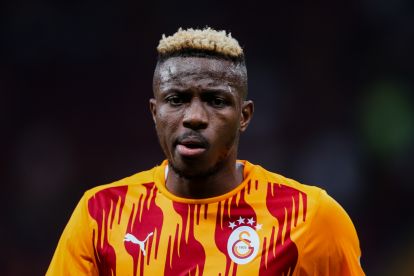 ISTANBUL, TURKEY - SEPTEMBER 14: Victor Osimhen of Galatasaray looks on during the Turkish Super League match between Galatasaray and Rizespor at Rams Park Stadium on September 14, 2024 in Istanbul, Turkey. (Photo by Ahmad Mora/Getty Images)
