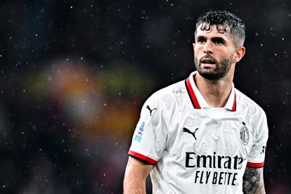 GENOA, ITALY - MAY 5: Christian Pulisic of Milan looks on during the Serie A match between Genoa and AC Milan at Stadio Luigi Ferraris on May 5, 2025 in Genoa, Italy. (Photo by Simone Arveda/Getty Images)