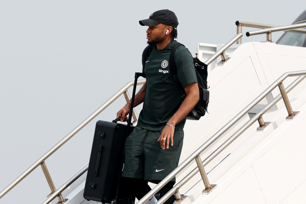 AC Milan confession on Gimenez-Dovbyk swap, Musah and Akanji doubts PHILADELPHIA, PENNSYLVANIA - JUNE 13: AC Milan target Christopher Nkunku of Chelsea FC disembarks a flight as they arrive to Philadelphia International Airport for FIFA Club World Cup 2025 on June 13, 2025 in Philadelphia, Pennsylvania. (Photo by Emilee Chinn/Getty Images)
