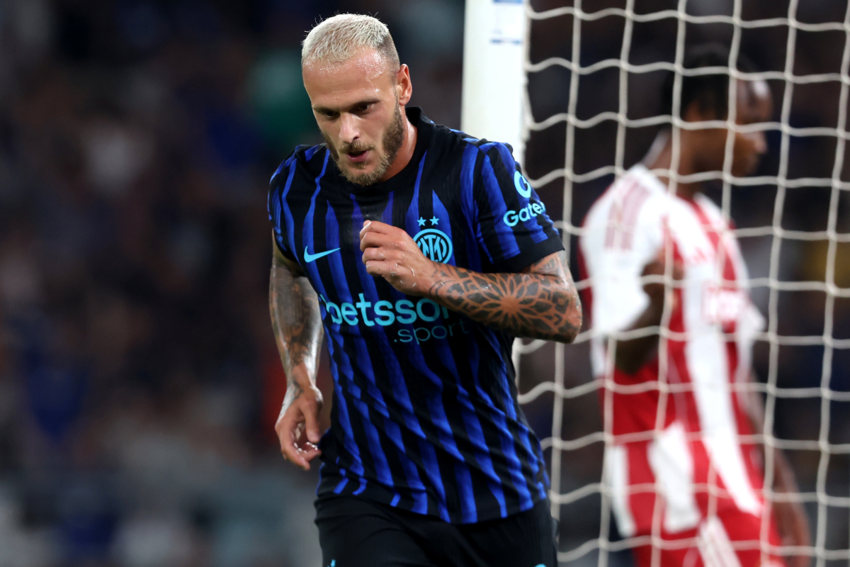 Dimarco admits: ‘I’ve lacked confidence on a personal level’ BARI, ITALY - AUGUST 16: Federico Di Marco of Inter celebrates after scoring his team's opening goal during Pre-Season Friendly match between FC Internazionale and Olympiacos FC at Stadio San Nicola on August 16, 2025 in Bari, Italy. (Photo by Maurizio Lagana/Getty Images)