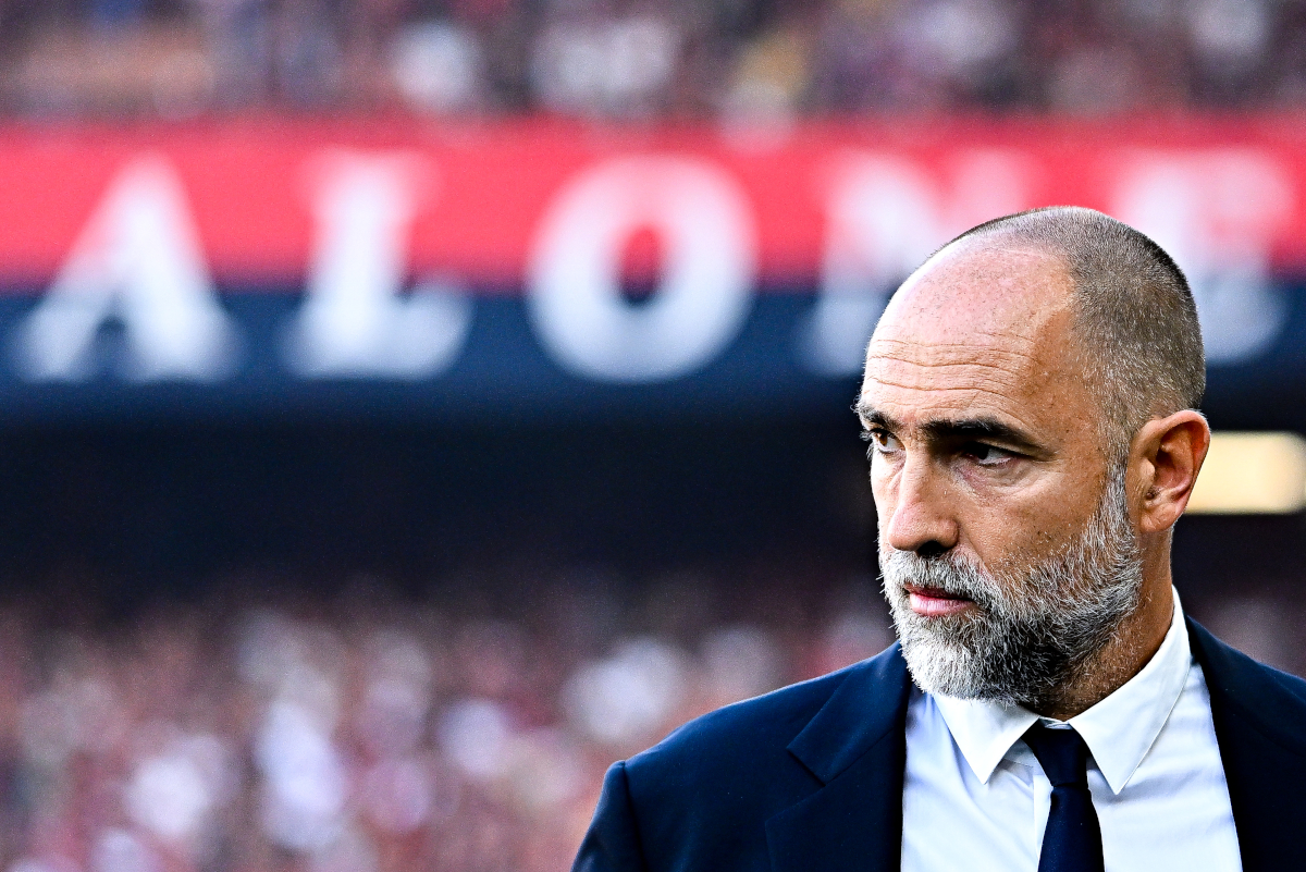 GENOA, ITALY - AUGUST 31: Igor Tudor, head coach of Juventus, looks on prior to kick-off in the Serie A match between Genoa CFC and Juventus FC at Luigi Ferraris Stadium on August 31, 2025 in Genoa, Italy. (Photo by Simone Arveda/Getty Images)