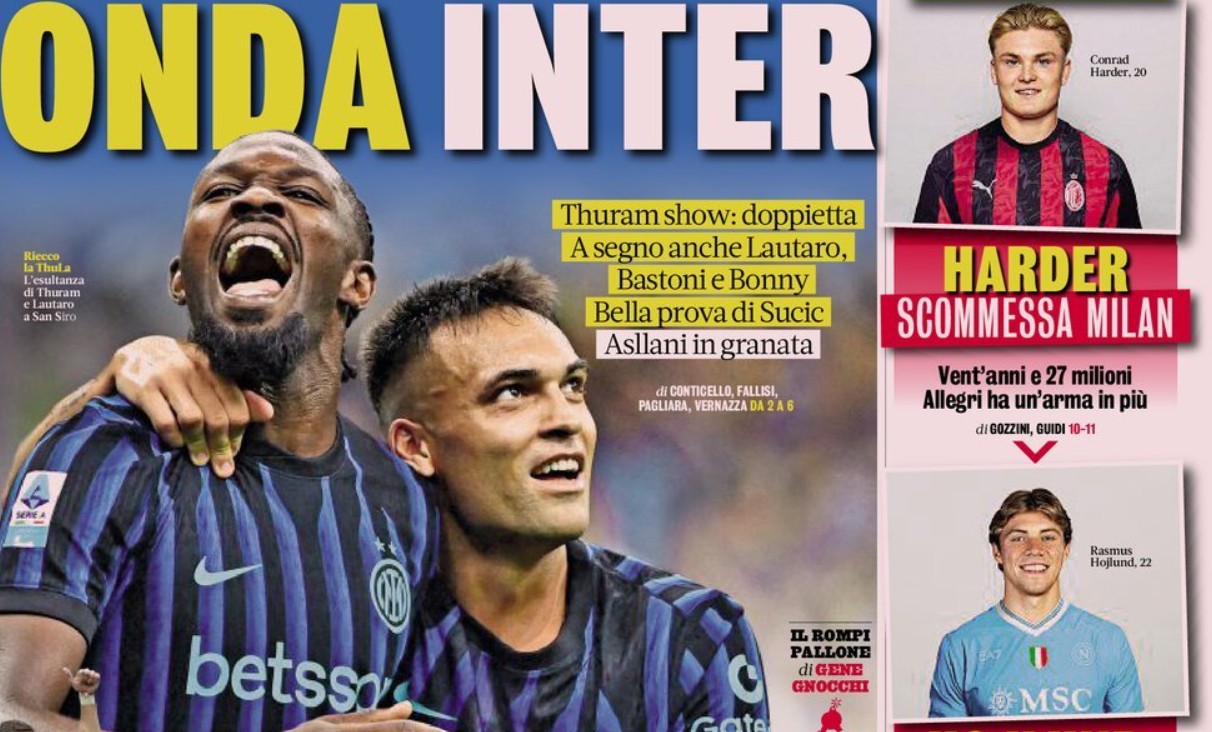 Today’s Papers – Inter show, Hojlund to join Napoli