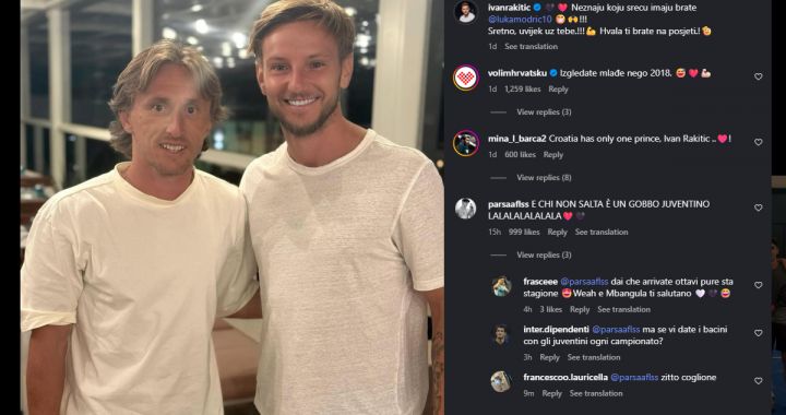 Rakitic issues apology after Modric post insults Juventus fans