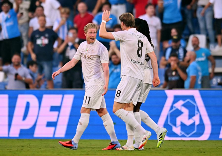 Video: De Bruyne scores first Serie A goal with cheeky free kick