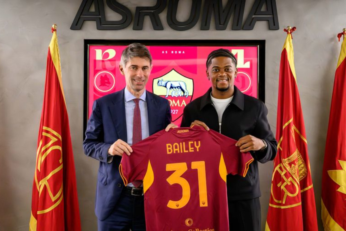 Leon Bailey joins Roma (asroma)