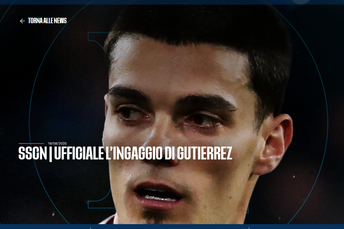 Official : Gutierrez completes Napoli transfer from Girona for €20m