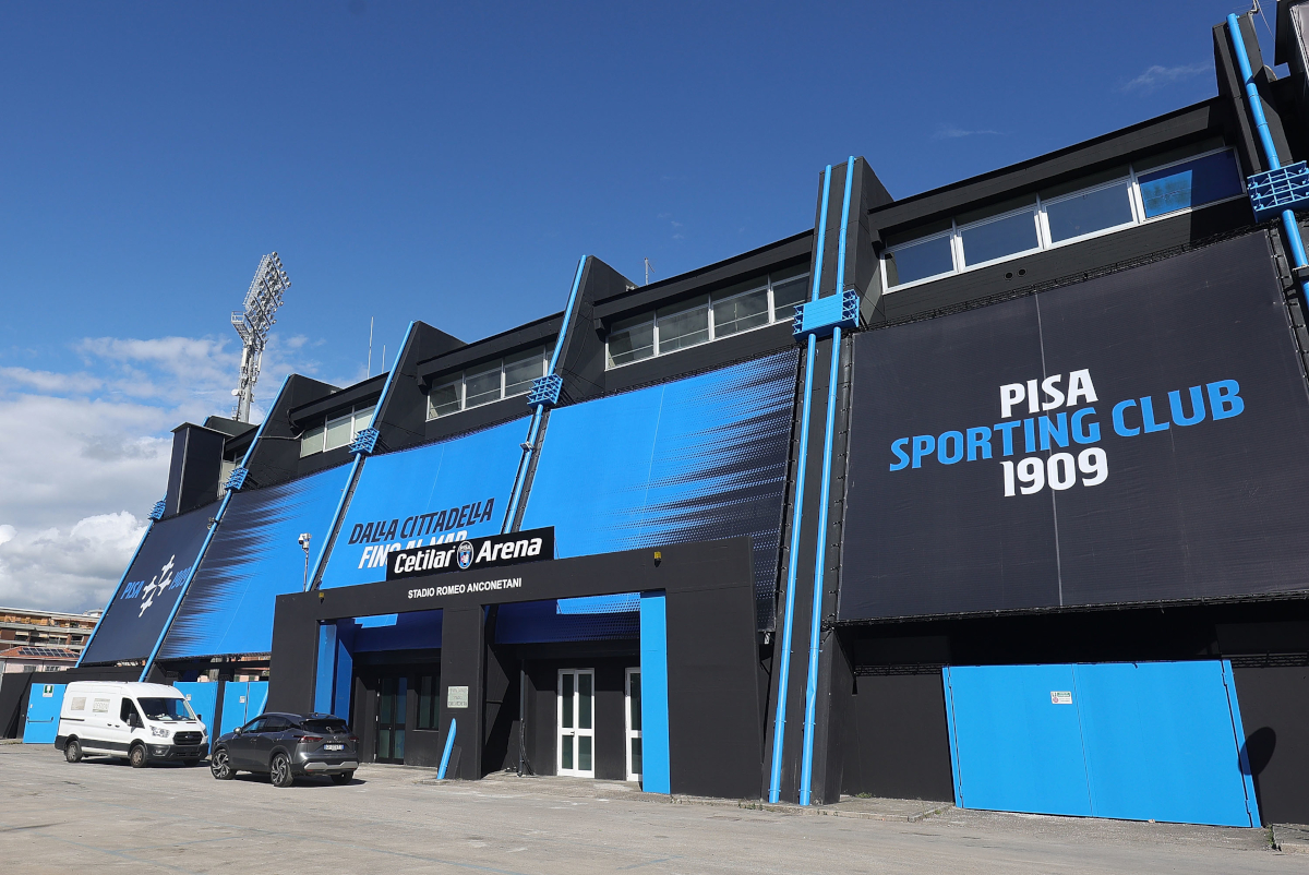PISA, ITALY - AUGUST 30: General view outside the Arena Garibaldi stadium in Pisa during the Serie A match between Pisa SC and AS Roma at Arena Garibaldi on August 30, 2025 in Pisa, Italy. (Photo by Gabriele Maltinti/Getty Images)