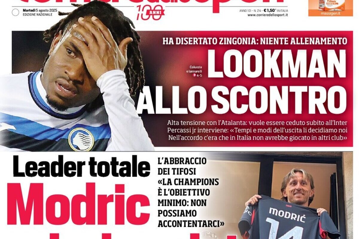 Today’s Papers: Lookman clash, Modric assist, Gasp sinks Pellegrini – Football Italia