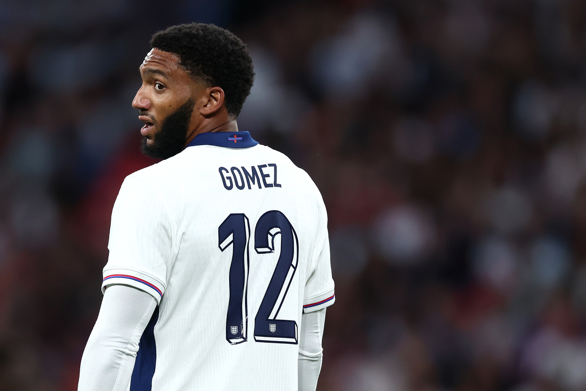 Joe Gomez of England during an international friendly match