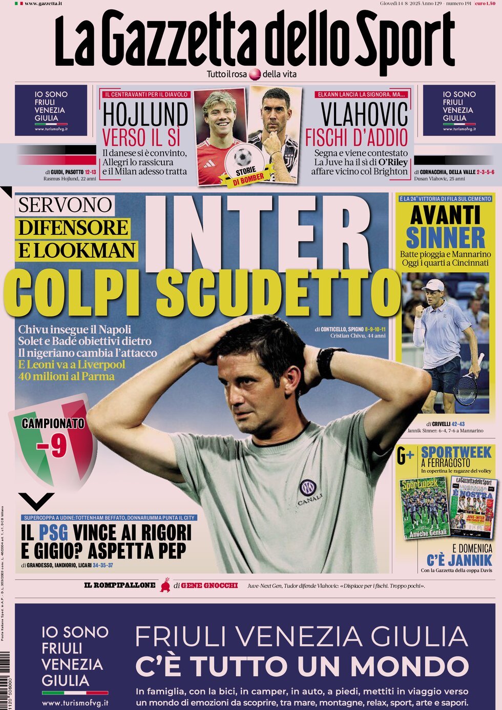 Exquisite Today’s Papers – Palestra’s Assist For Inter, Juventus Agreement With Dibu Martinez Background Art Exquisite Today’s Papers – Palestra’s Assist For Inter, Juventus Agreement With Dibu Martinez Background Art