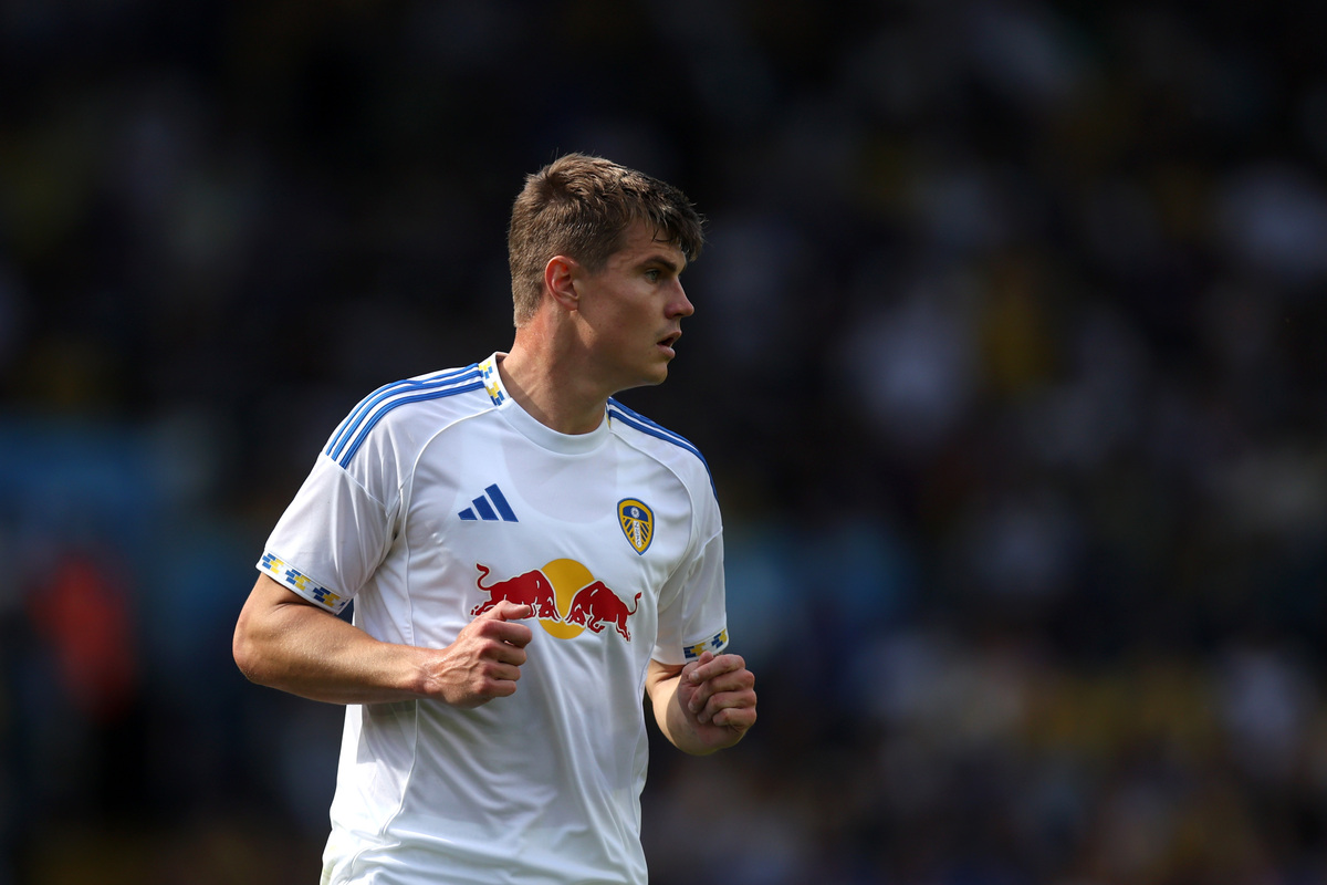 LEEDS, ENGLAND - AUGUST 02: Jaka Bijol of Leeds United looks on during the pre-season friendly match between Leeds United and Villarreal CF at Elland Road on August 02, 2025 in Leeds, England. (Photo by George Wood/Getty Images)