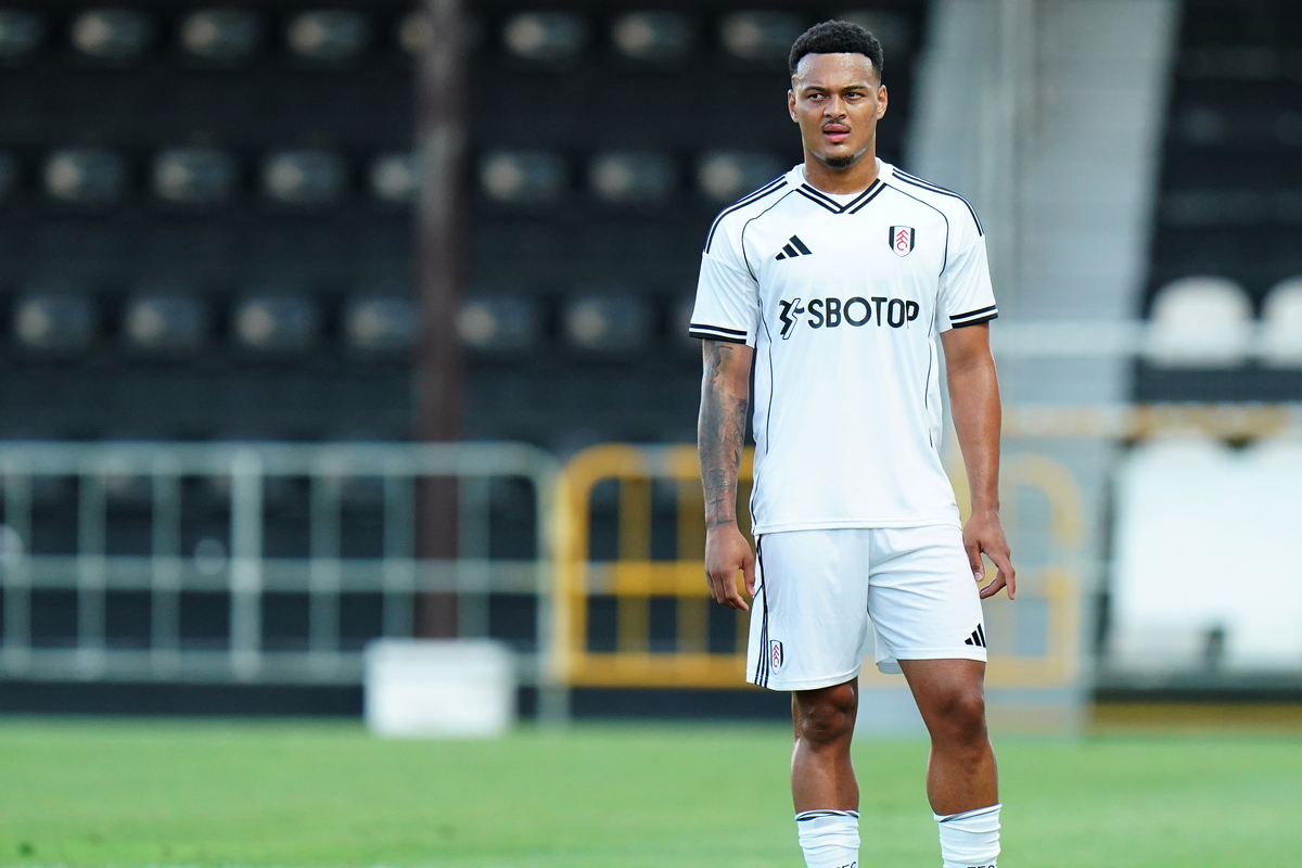 FARO, PORTUGAL - JULY 26: Rodrigo Muniz of Fulham during the Pre-Season Friendly match between Nottingham Forest and Fulham at Estádio de São Luis on July 26, 2025 in Faro, Portugal. (Photo by Gualter Fatia/Getty Images)