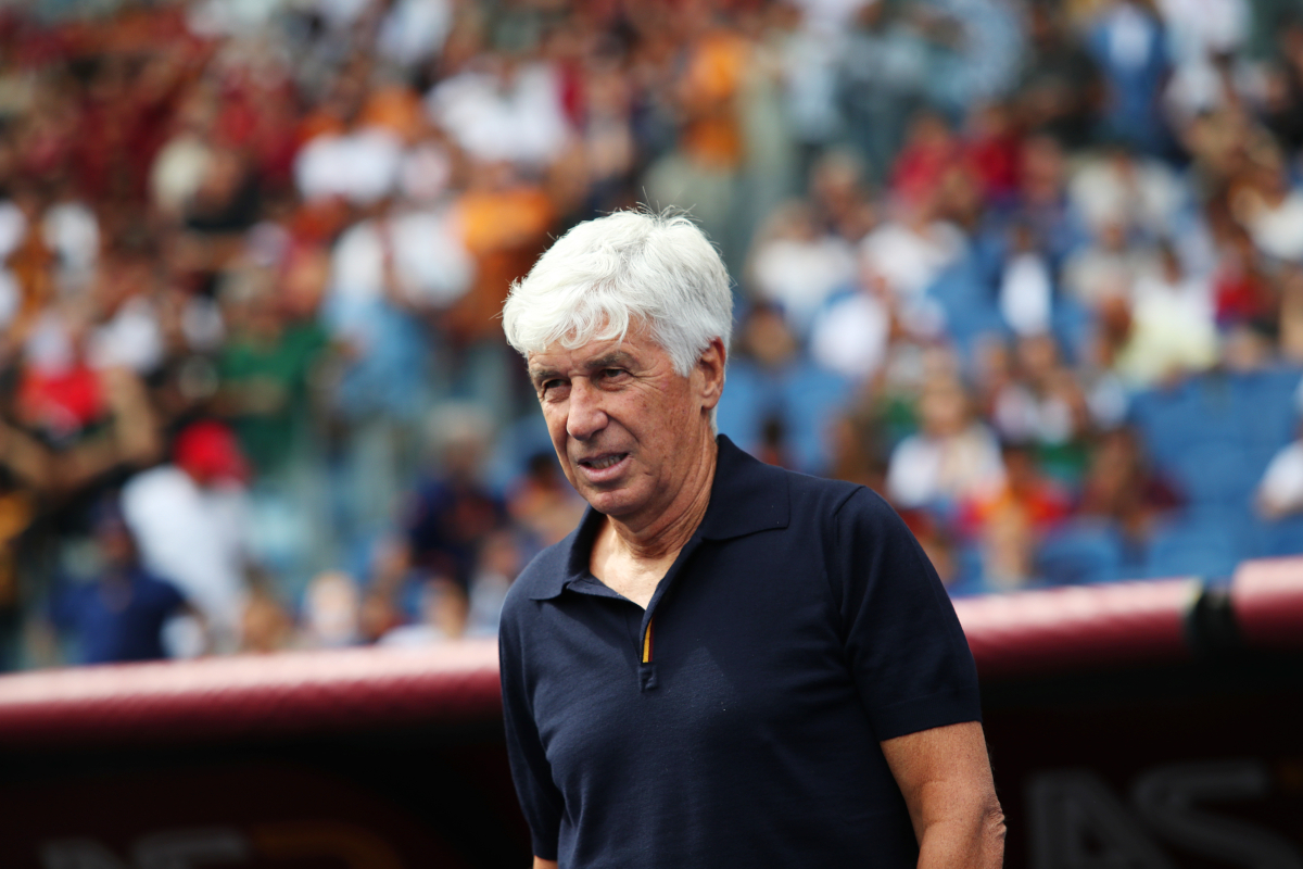 ROME, ITALY - SEPTEMBER 14: AS Roma head coach Gian Piero Gasperini looks on during the Serie A match between AS Roma and Torino FC at Stadio Olimpico on September 14, 2025 in Rome, Italy. (Photo by Paolo Bruno/Getty Images)