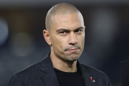 EMPOLI, ITALY - NOVEMBER 25: Gokan Inler of Udinese Calcio looks on during the Serie A match between Empoli and Udinese at Stadio Carlo Castellani on November 25, 2024 in Empoli, Italy. (Photo by Gabriele Maltinti/Getty Images)