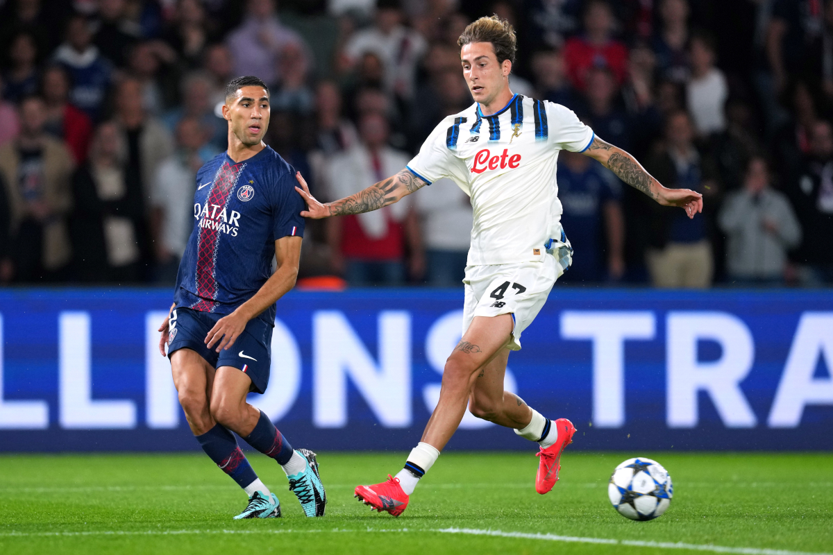Lorenzo Bernasconi in action during a Champions League match
