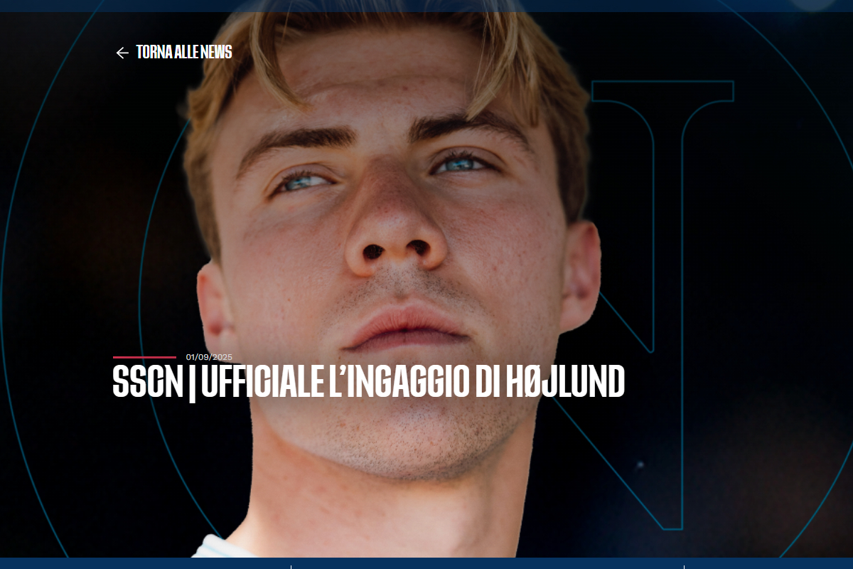 Official: Hojlund joins Napoli