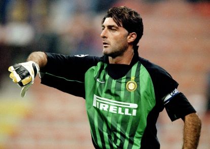 21 Oct 1998: Gianluca Pagliuca of Inter Milan in the UEFA Champions League match against Spartak Moscow at the San Siro in Milan, Italy. Inter won 2-1. Mandatory Credit: Shaun Botterill /Allsport