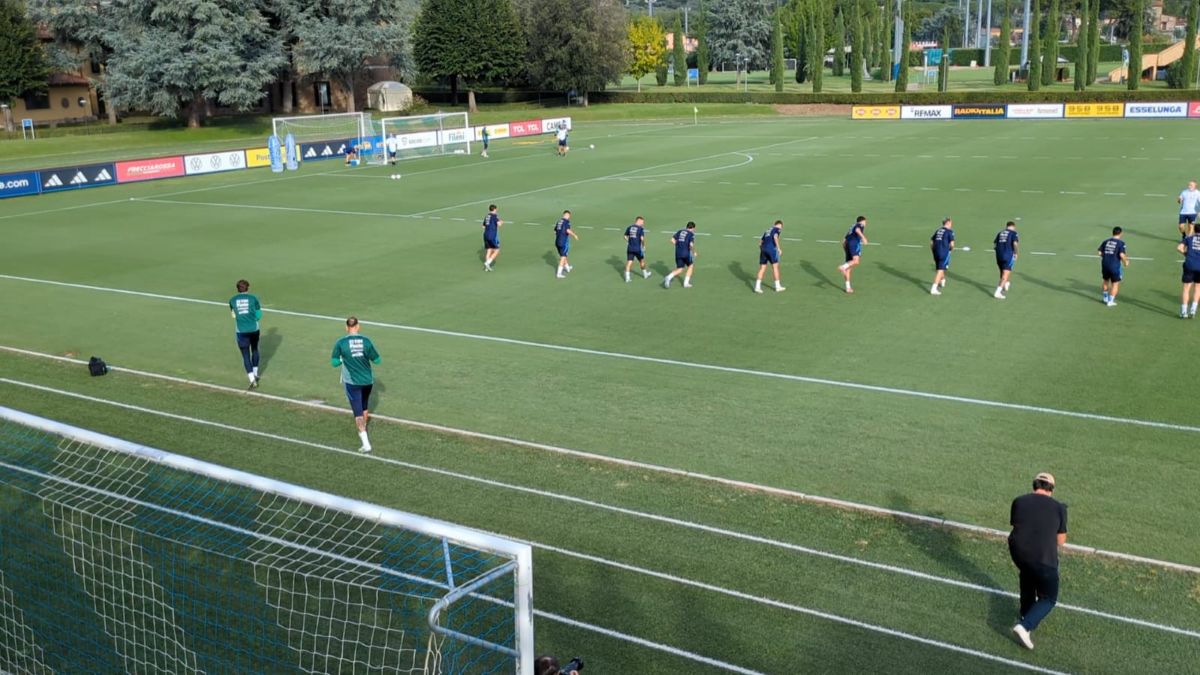 First Italy training under Gennaro Gattuso on September 1, 2025.