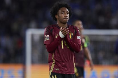 ROME, ITALY - OCTOBER 10: Malick Fofana of Belgium reacts during the UEFA Nations League 2024/25 League A Group A2 match between Italy and Belgium at Stadio Olimpico on October 10, 2024 in Rome, Italy. (Photo by Emmanuele Ciancaglini/Getty Images) (Inter links)