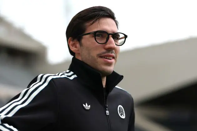 NEWCASTLE UPON TYNE, ENGLAND - SEPTEMBER 13: Sandro Tonali of Newcastle United arrives at the ground prior to kick off wearing the new Adidas terrace icons track top and glasses during the Premier League match between Newcastle United and Wolverhampton Wanderers at St James' Park on September 13, 2025 in Newcastle upon Tyne, England. (Photo by Stu Forster/Getty Images)