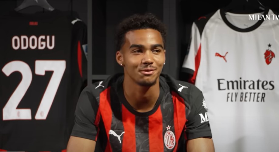 David Odogu's first Milan interview on September 2, 2025.