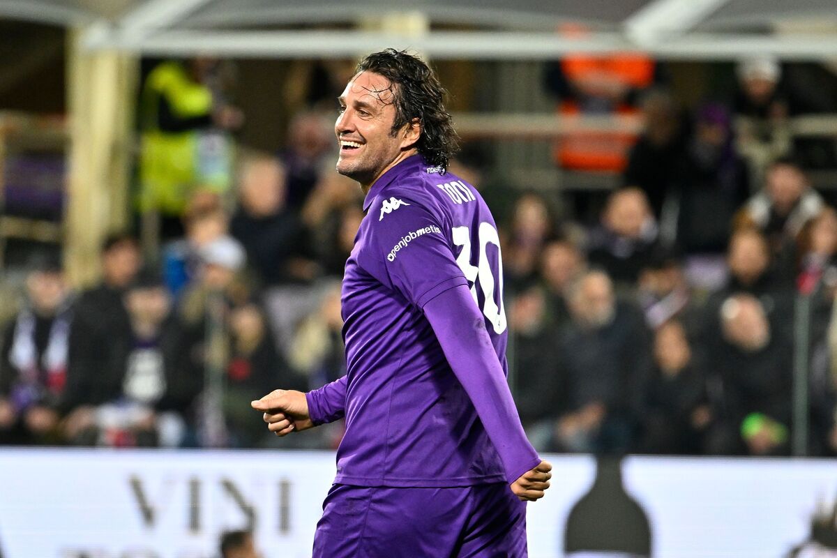 Luca Toni durante o Pepito Day em Florença.