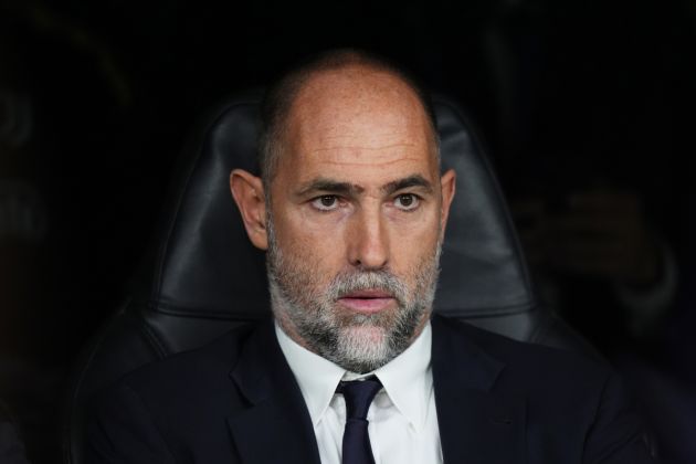 MADRID, SPAIN - OCTOBER 22: Igor Tudor, Head Coach of Juventus, looks on prior to the UEFA Champions League 2025/26 League Phase MD3 match between Real Madrid C.F. and Juventus at Estadio Santiago Bernabeu on October 22, 2025 in Madrid, Spain. (Photo by Angel Martinez/Getty Images)