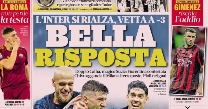 Today’s Papers – Inter’s reaction and Spalletti’s turn at Juventus