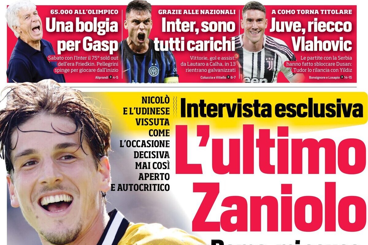 Today’s Papers: Donnarumma on Milan, Zaniolo, Paz-Yildiz show