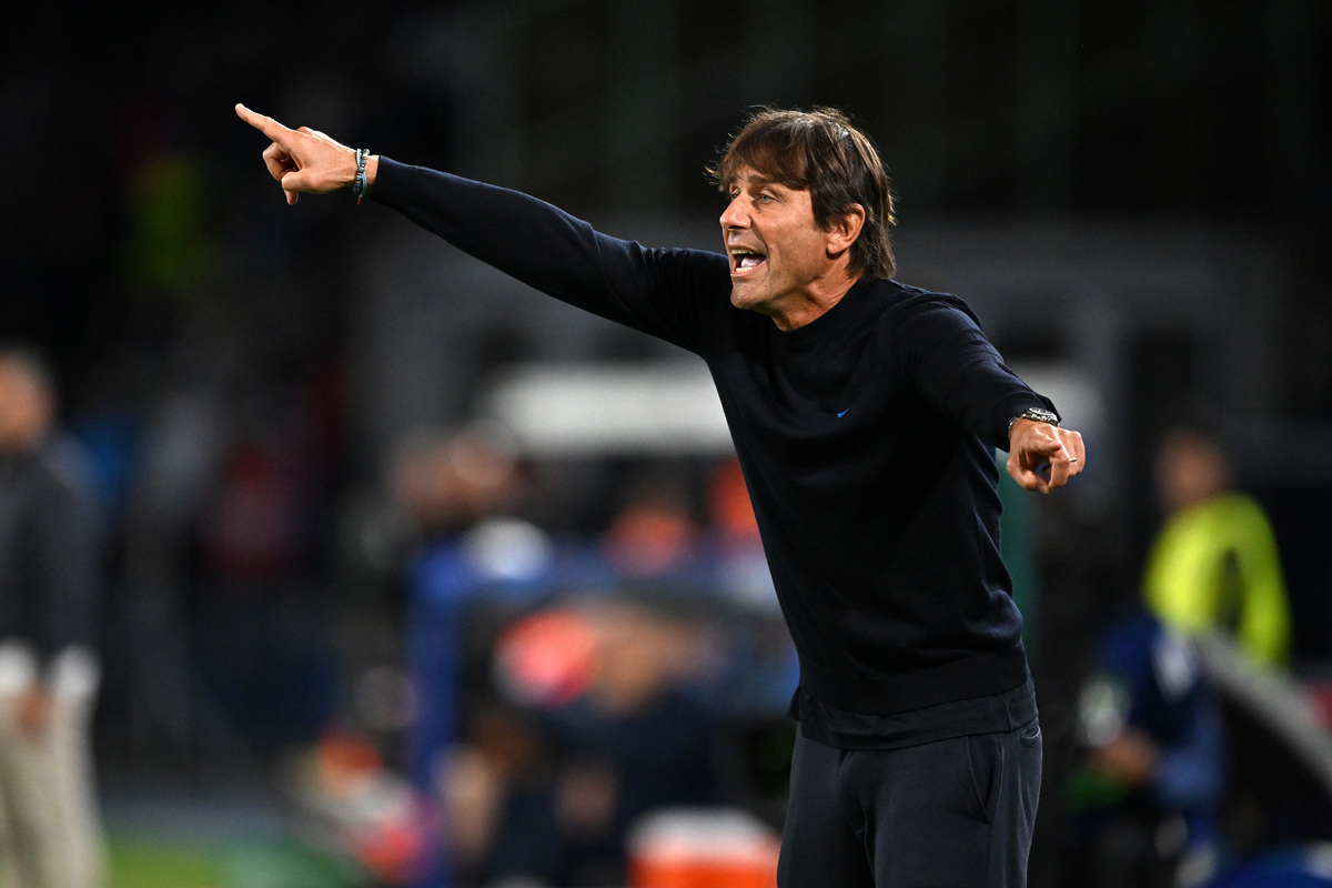  Antonio Conte SSC Napoli head coach during the UEFA Champions League 2025/26 League Phase MD2 match between SSC Napoli and Sporting Clube de Portugal at Stadio Diego Armando Maradona on October 01, 2025 in Naples, Italy. (Photo by Francesco Pecoraro/Getty Images)