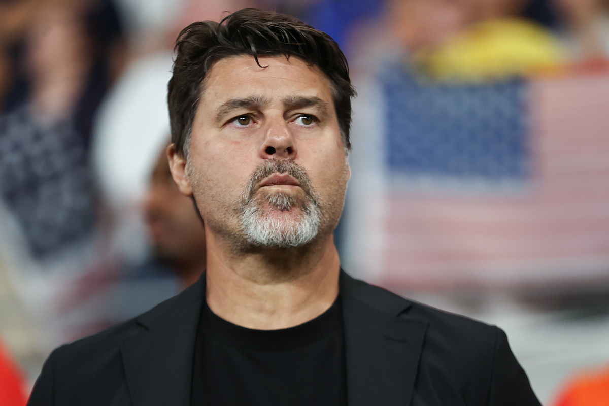 AUSTIN, TEXAS - OCTOBER 10: Head coach of United States Mauricio Pochettino looks on during an international friendly match between United States and Ecuador at Q2 Stadium on October 10, 2025 in Austin, Texas. (Photo by Omar Vega/Getty Images)