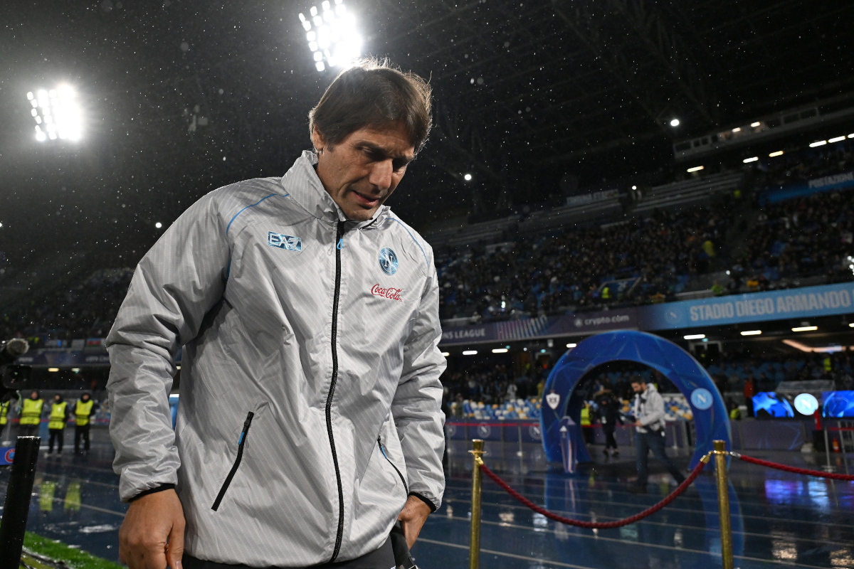 NAPLES, ITALY - NOVEMBER 25: Antonio Conte SSC Napoli head coach before the UEFA Champions League 2025/26 League Phase MD5 match between SSC Napoli and Qarabag FK at Stadio Diego Armando Maradona on November 25, 2025 in Naples, Italy. (Photo by Francesco Pecoraro/Getty Images)