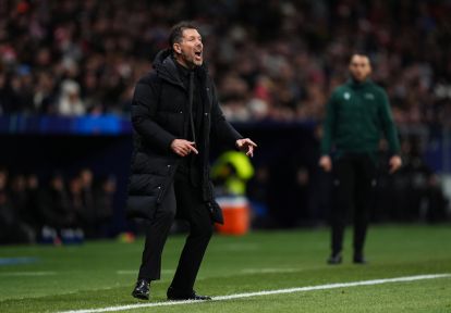 MADRID, SPAIN - NOVEMBER 26: Diego Simeone, Head Coach of Atletico de Madrid, reacts during the UEFA Champions League 2025/26 League Phase MD5 match between Atletico de Madrid and FC Internazionale Milano at Estadio Metropolitano on November 26, 2025 in Madrid, Spain. (Photo by Angel Martinez/Getty Images)