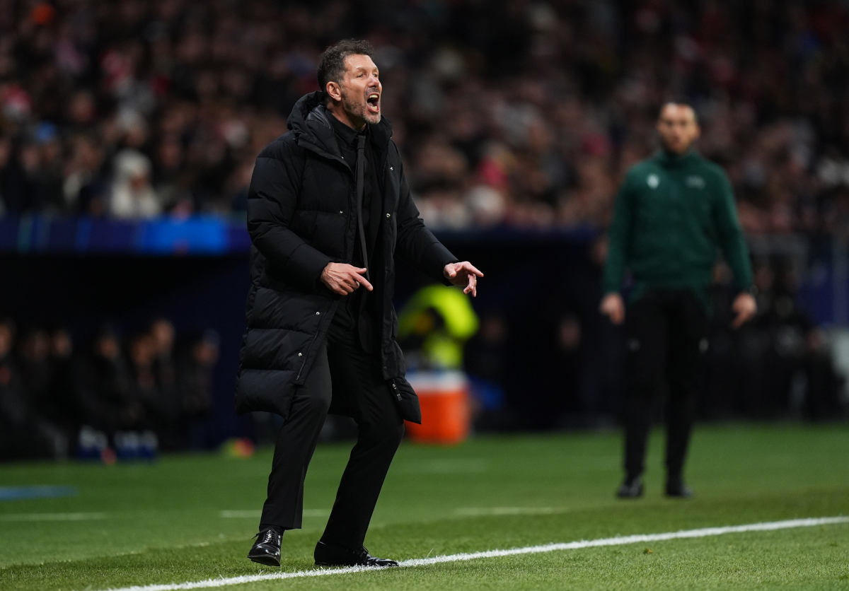 MADRID, SPAIN - NOVEMBER 26: Diego Simeone, Head Coach of Atletico de Madrid, reacts during the UEFA Champions League 2025/26 League Phase MD5 match between Atletico de Madrid and FC Internazionale Milano at Estadio Metropolitano on November 26, 2025 in Madrid, Spain. (Photo by Angel Martinez/Getty Images)
