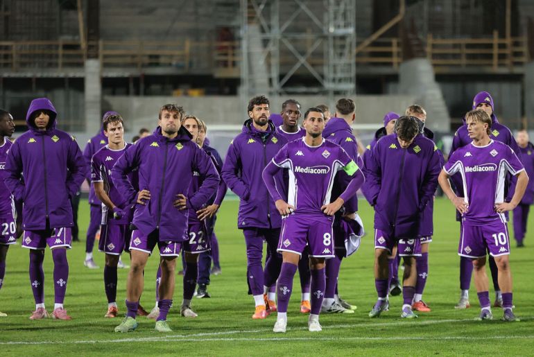 Fanion Fiorentina – Florence – Italie – Vintage Bon état – Supporteur Calcio