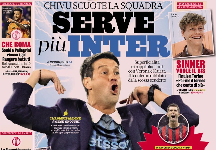 Today’s Papers – Chivu’s rage, Soulé King of Scotland