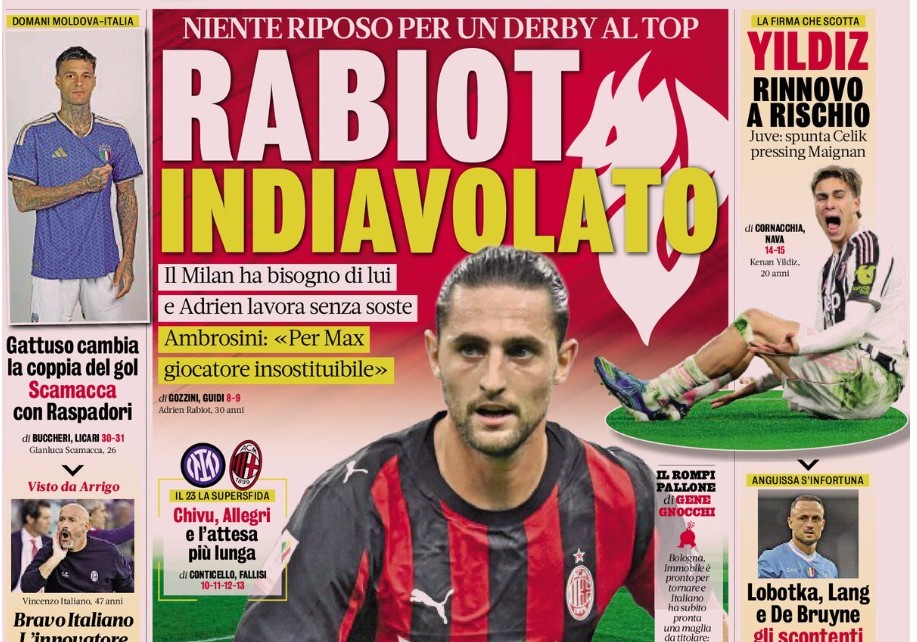 Today’s Papers – Inter and Milan already prepare for the derby, Vlahovic’s agreement