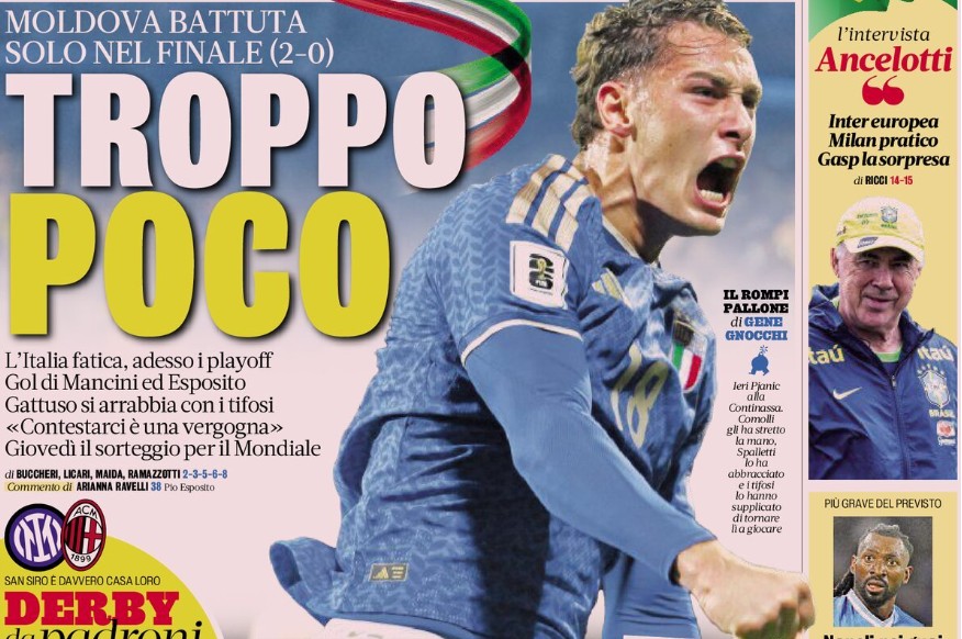 Today’s Papers – Little Italy, Napoli’s injury blow