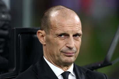 MILAN, ITALY - NOVEMBER 02: Massimiliano Allegri, Head Coach of AC Milan, looks on prior to the Serie A match between AC Milan and AS Roma at Giuseppe Meazza Stadium on November 02, 2025 in Milan, Italy. (Photo by Marco Luzzani/Getty Images)
