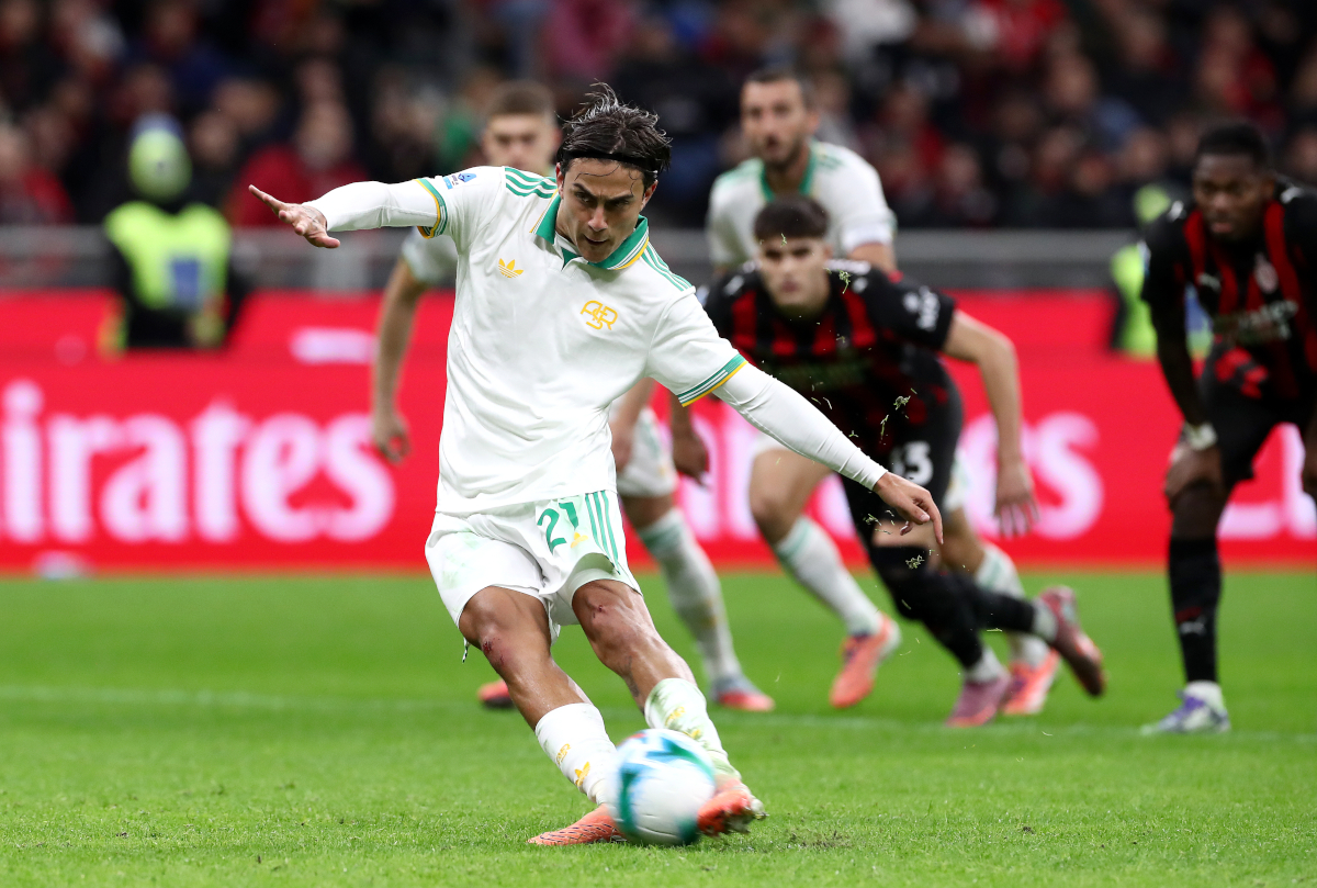 Picture: Roma star Dybala fights back tears on the bench after penalty miss and injury