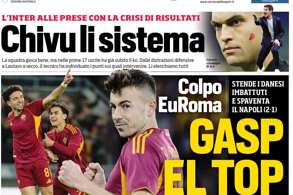 Today’s Papers: Gasp on top, Bologna party, Chivu under pressure