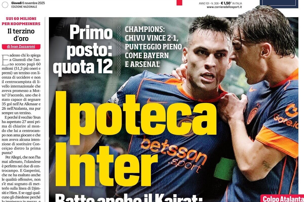 Today’s Papers: Inter top, Magic Atalanta, De Rossi for Genoa