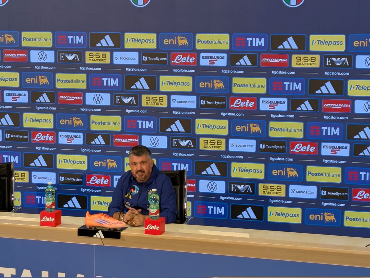 El técnico italiano Gennaro Gattuso durante una rueda de prensa en Coverciano el 10 de noviembre de 2025.