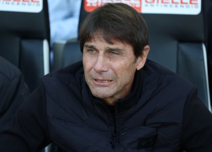 UDINE, ITALY - DECEMBER 14: Manager of Napoli, Antonio Conte, looks on before kick off at the Serie A match between Udinese Calcio and SSC Napoli at Stadio Friuli on December 14, 2025 in Udine, Italy. (Photo by Timothy Rogers/Getty Images)