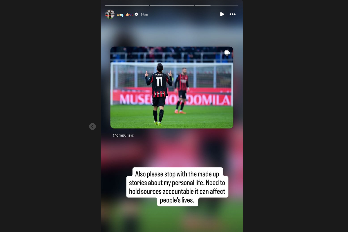 Christian Pulisic hits out at rumours he is dating actress Sydney Sweeney (Instagram)