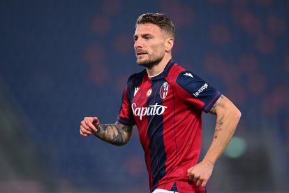 BOLOGNA, ITALY - DECEMBER 04: Ciro Immobile of Bologna looks on during the Coppa Italia Round of 16 match between Bologna FC and Parma Calcio at Renato Dall'Ara Stadium on December 04, 2025 in Bologna, Italy. (Photo by Alessandro Sabattini/Getty Images)