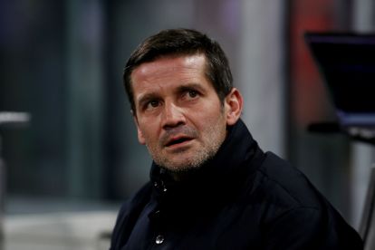 MILAN, ITALY - DECEMBER 06: Cristian Chivu, Head Coach of FC Internazionale Milano, looks on prior to the Serie A match between FC Internazionale and Como 1907 at Giuseppe Meazza Stadium on December 06, 2025 in Milan, Italy. (Photo by Marco Luzzani/Getty Images)
