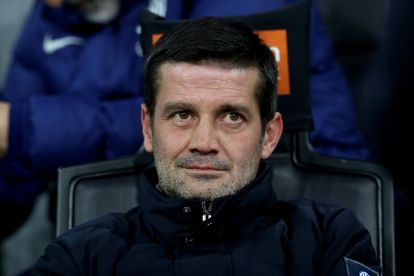 MILAN, ITALY - DECEMBER 06: Cristian Chivu, Head Coach of FC Internazionale Milano, looks on prior to the Serie A match between FC Internazionale and Como 1907 at Giuseppe Meazza Stadium on December 06, 2025 in Milan, Italy. (Photo by Marco Luzzani/Getty Images)