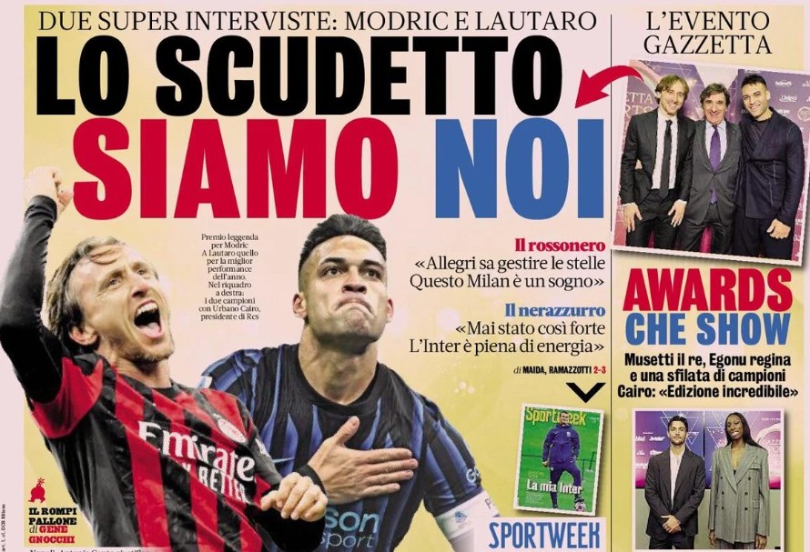 Today’s Papers – Modric and Lautaro for the Scudetto, Spalletti the prisoner