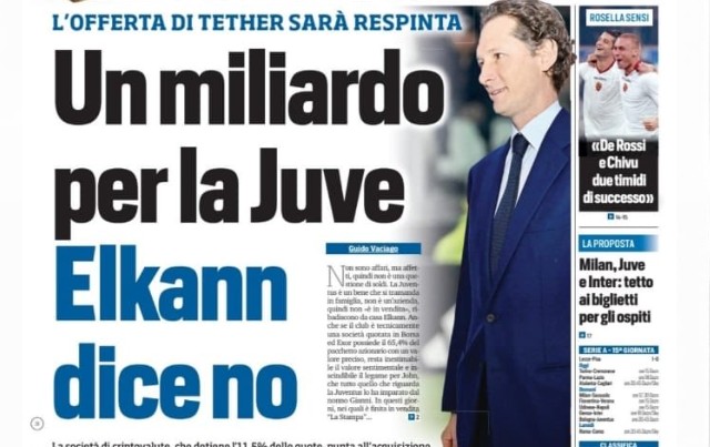 Today’s Papers – One billion to buy Juventus, Vicario wants Inter